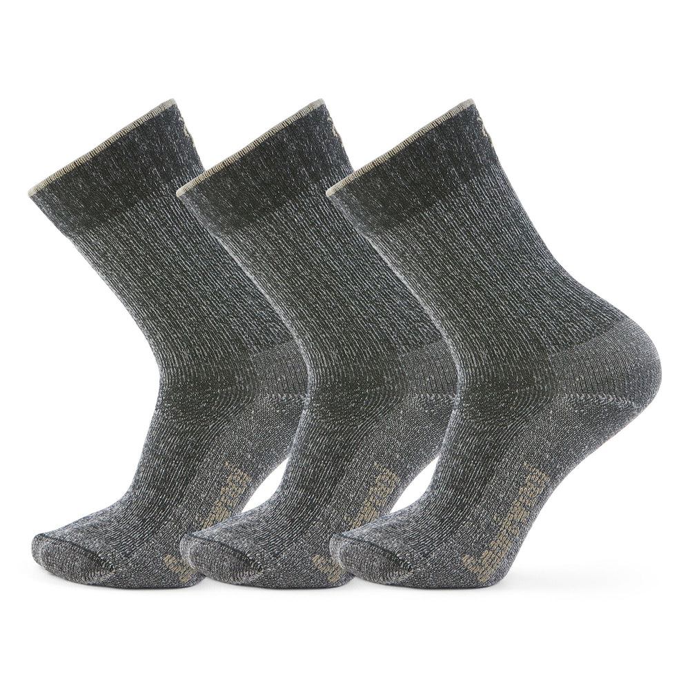 Smartwool Hike Classic light cushion crew socks in charcoal for long hikes and daily comfort.