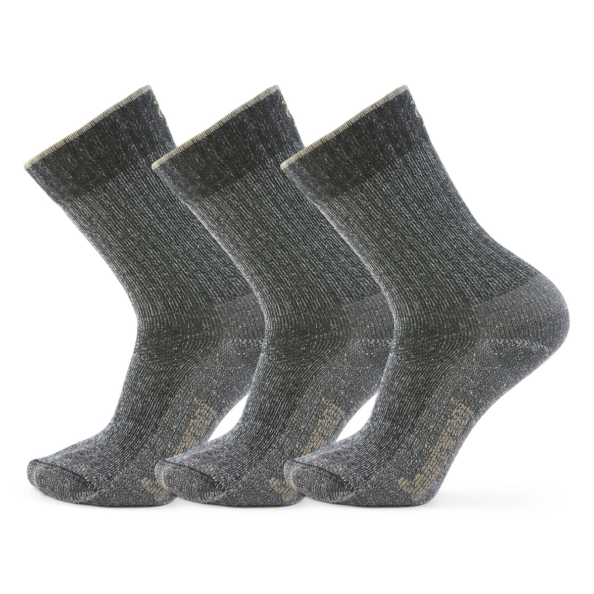 Smartwool Hike Classic light cushion crew socks in charcoal for long hikes and daily comfort.