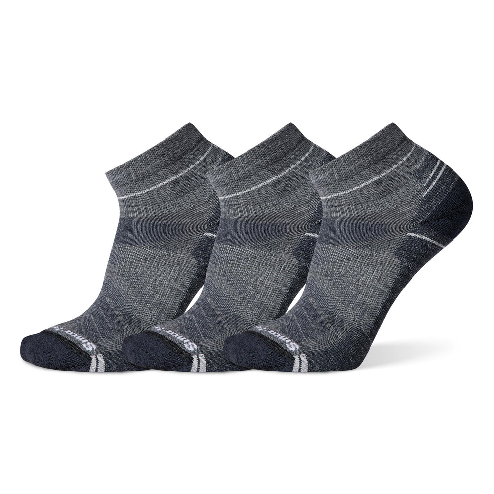 Smartwool hike light cushion ankle socks gray provide breathable comfort for hiking and everyday wear.