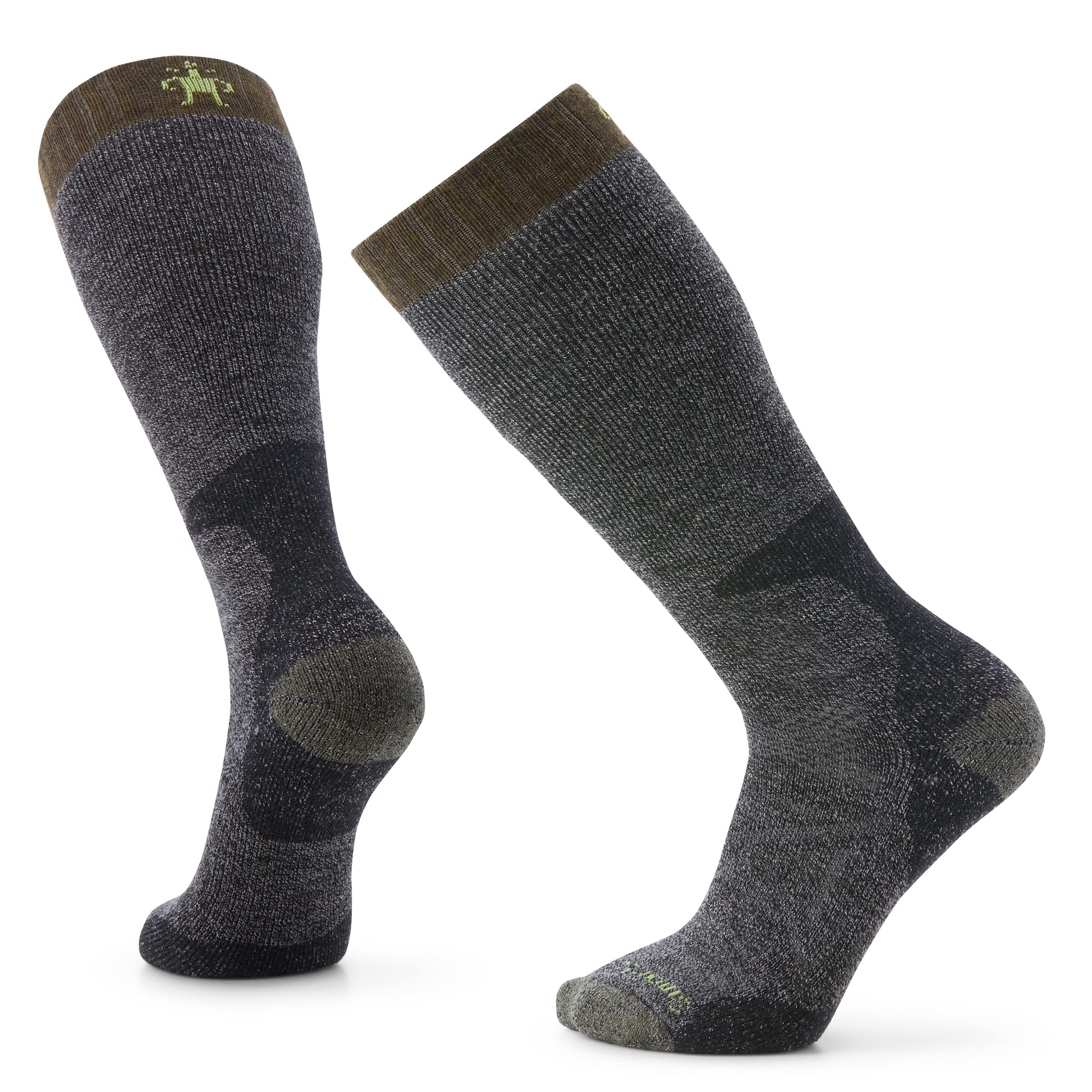 Smartwool Hunt Extra Cushion OTC sock, black, for all-day comfort and performance in the field.