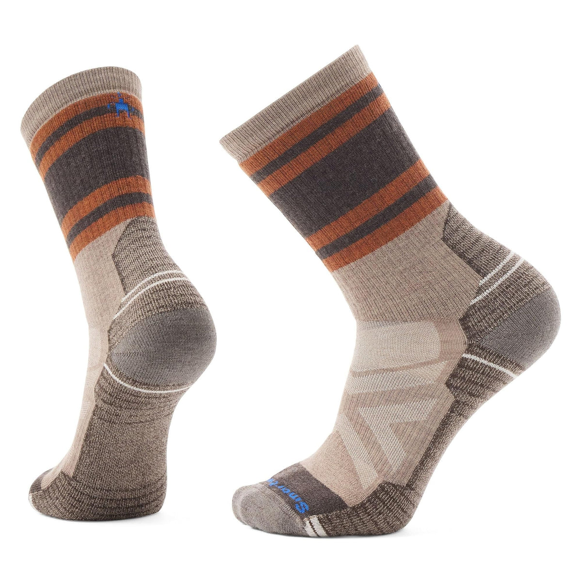 Smartwool Mens Hike Full Cushion Lolo Trail Crew Socks Fossil XL deliver durable comfort for rugged hikes.