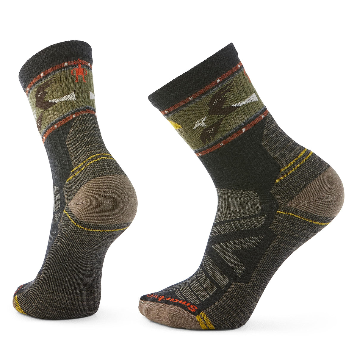 Smartwool Hike socks, front view, built for durability on long hikes.
