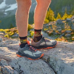 Smartwool Hike socks, side profile, breathable mesh zones for comfort.