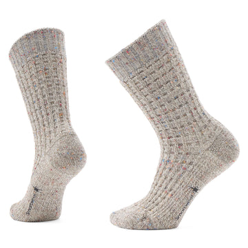 Smartwool unisex everyday waffle crew socks front view shows all-day comfort.