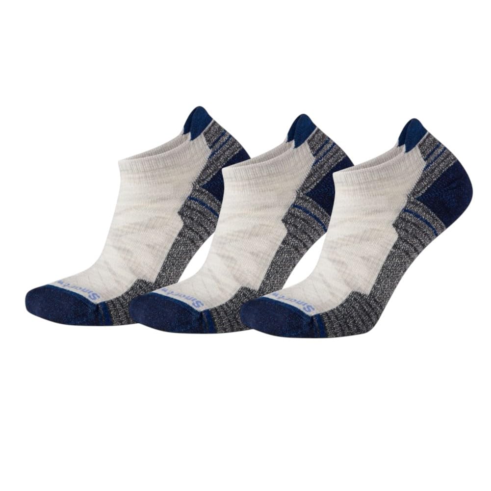 Smartwool Women's Hike Light Cushion Low Ankle socks in ash; moisture-wicking hiking comfort.