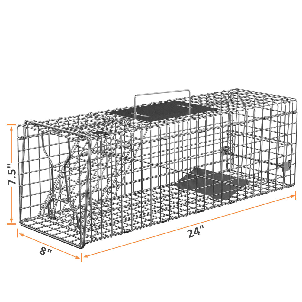 Smartxchoices 24x8x7-5 trap with bait set demonstrates easy setup