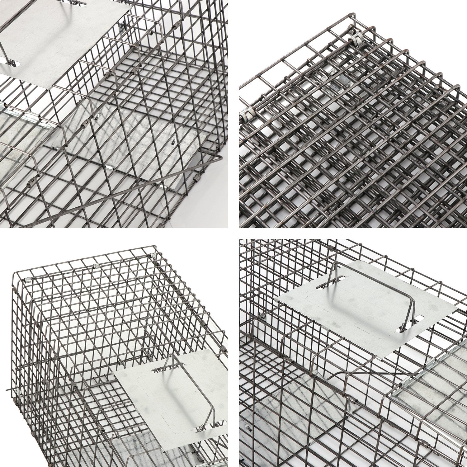 Smartxchoices 32-inch live animal trap fully assembled for immediate use.