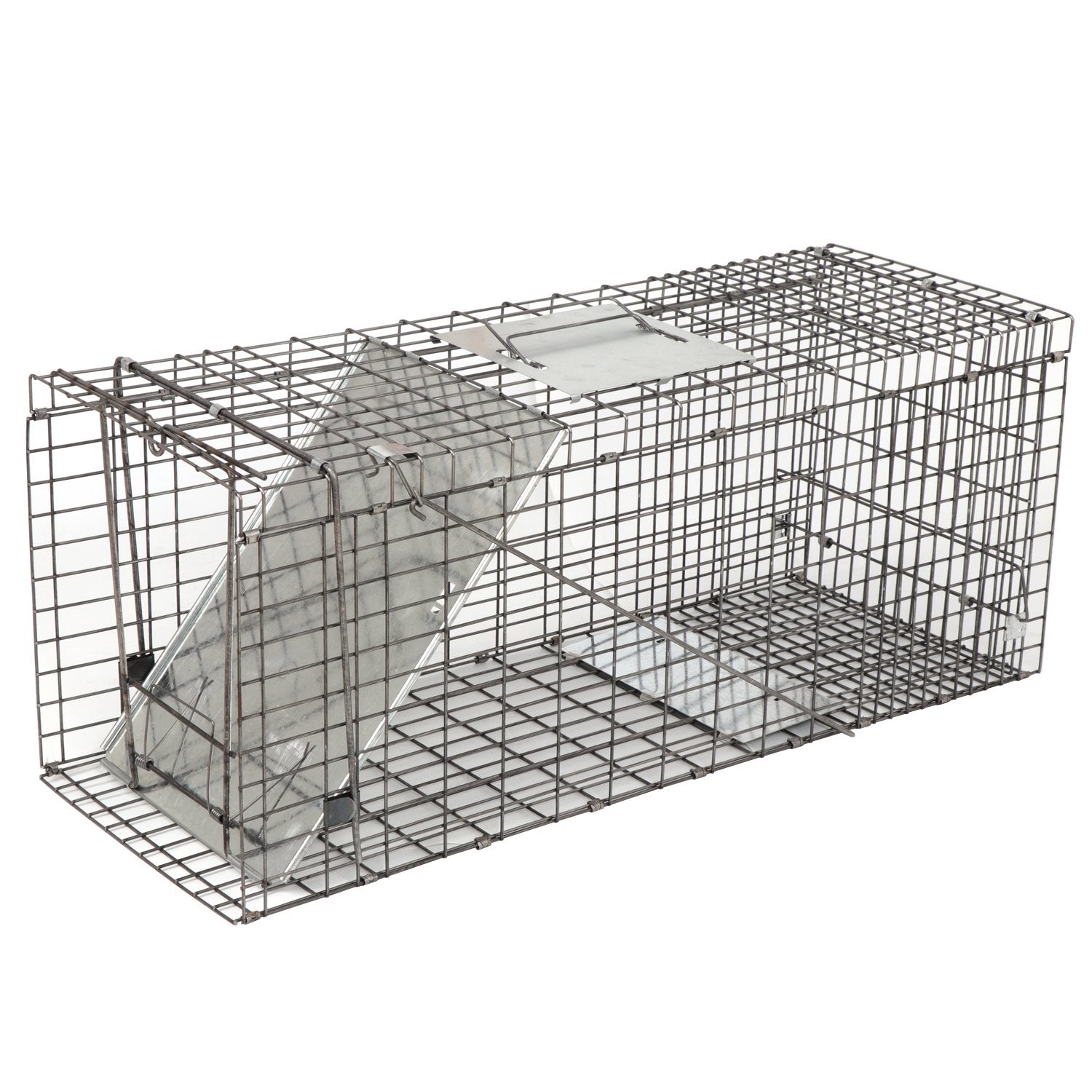 Smartxchoices 32-inch live animal trap gravity action door for safe one-step capture.