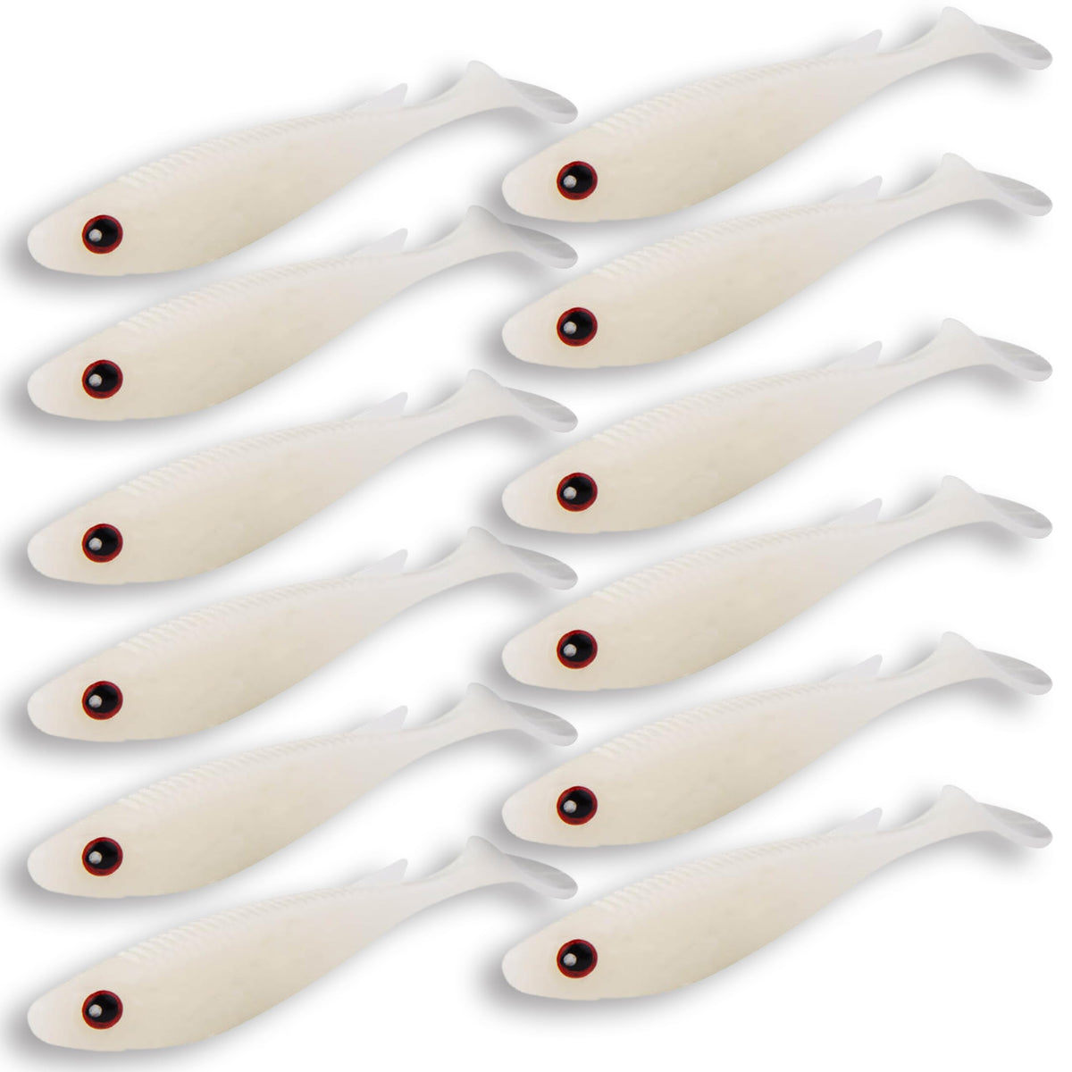 SMASHDIT paddle tail shad swimbait with 3D eyes - 4 inch