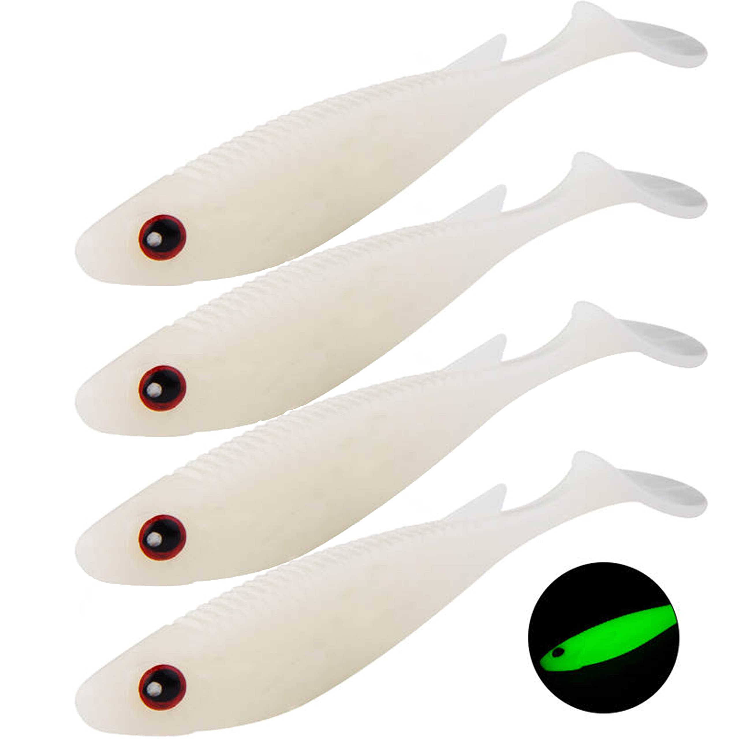 Sparkling embedded sequins on SMASHDIT paddle tail swimbait