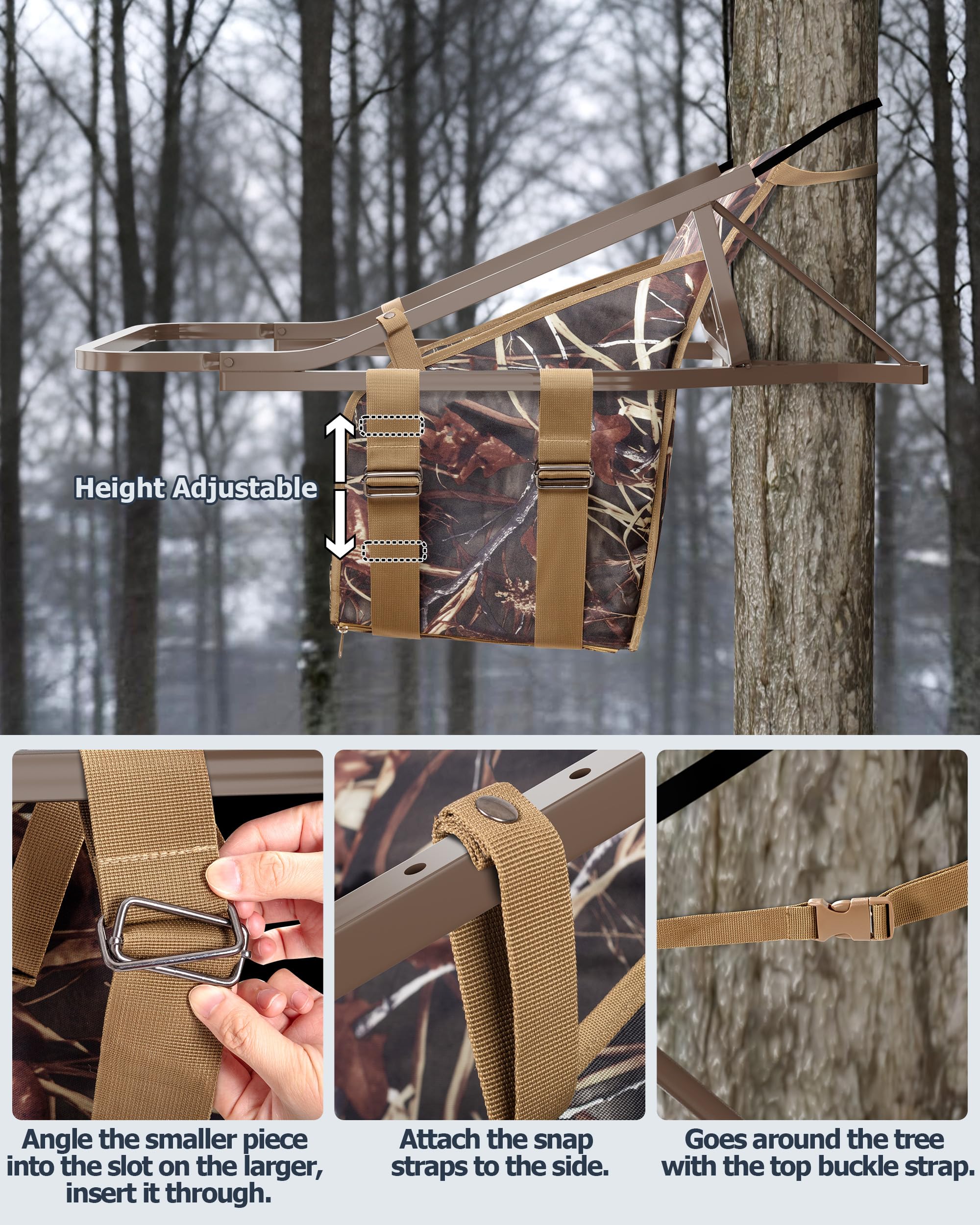 Smasrob easy-install-straps demonstrates quick setup with adjustable buckles for secure mounting.