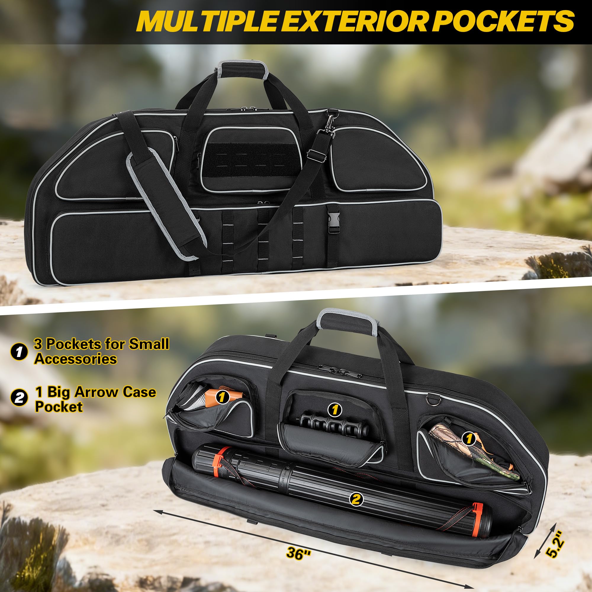 Smasrob foam-lined interior protects your bow with a soft, cushioned surface.