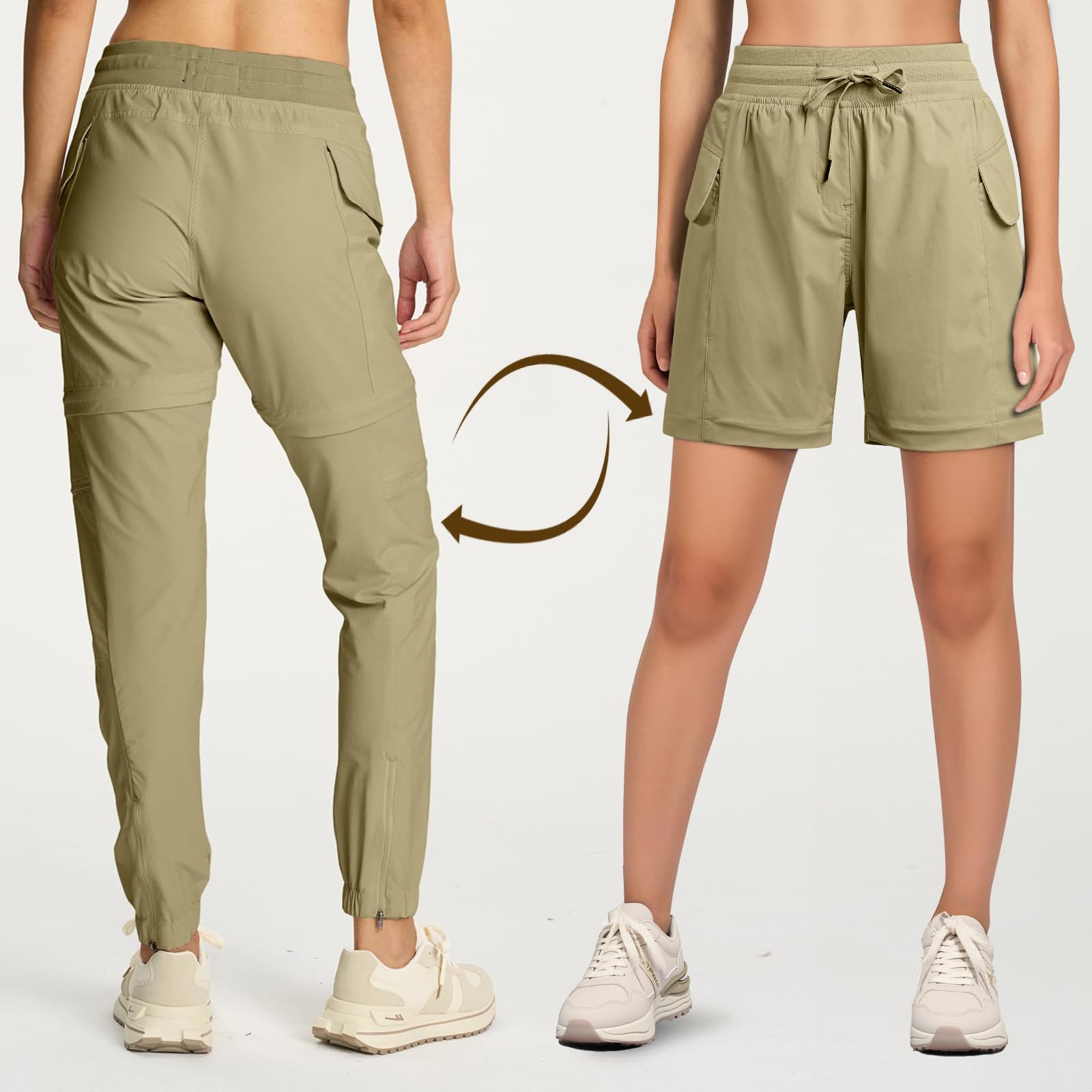 Smawell quick-dry water-repellent fabric keeps you comfortable on damp trails