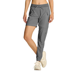 Smawell women's cargo joggers with convertible design for versatile hiking and travel wear