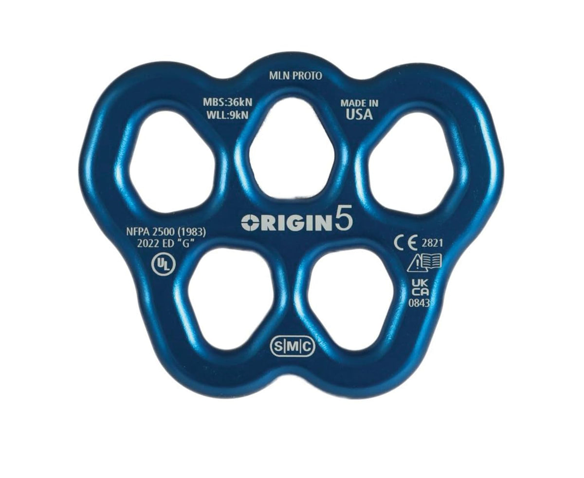 SMC Origin 5 rigging plate top view, compact and strong for multi-point rigging
