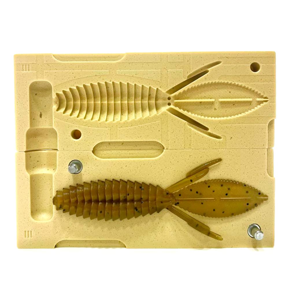 Customizable mold design for colors and scents in 4.2 inch lures