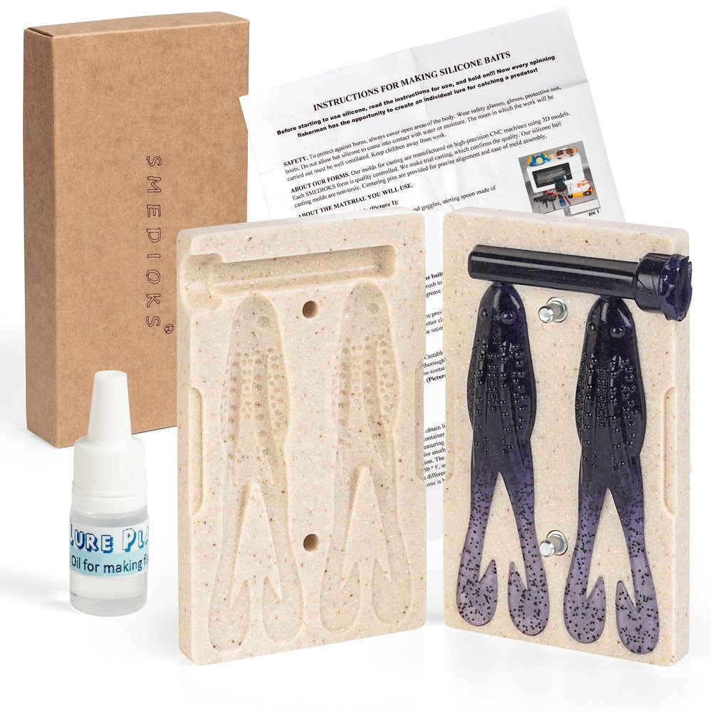 Smedioks durable plastic mold designed for multiple fishing seasons