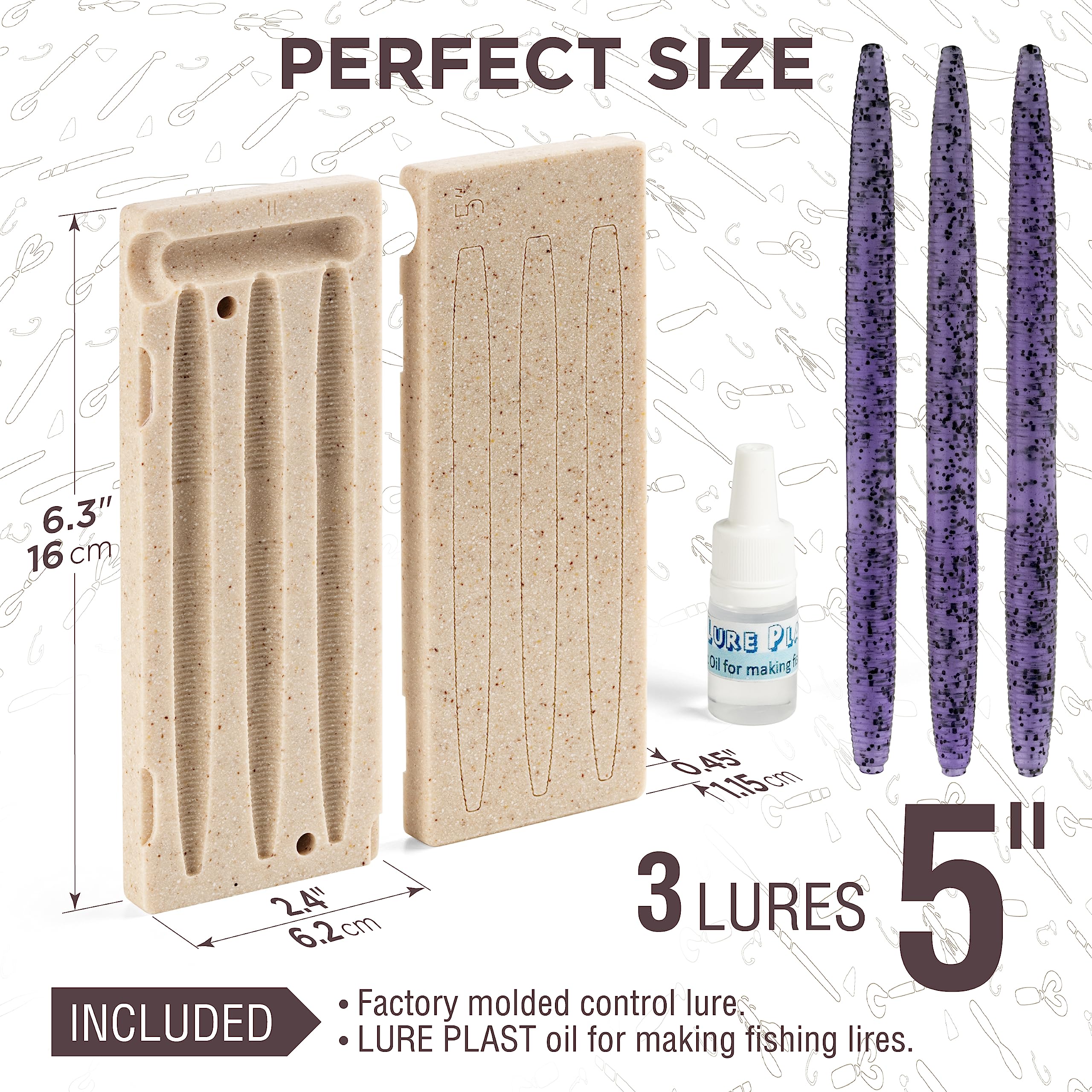 Detailed look at durable plastic surface of the mold