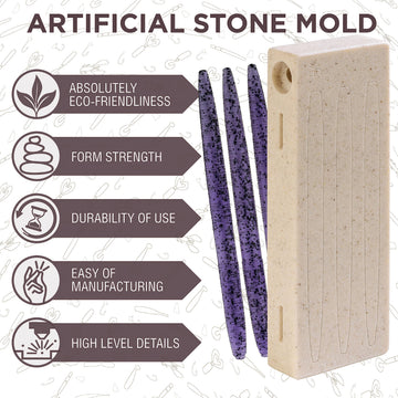 Plastic mold designed for color and scent customization of 5'' lures.