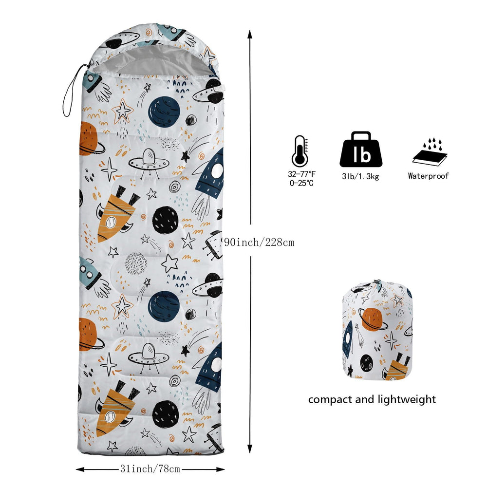 Smell Sunshine sleeping bag compression sack shows easy packing and portability