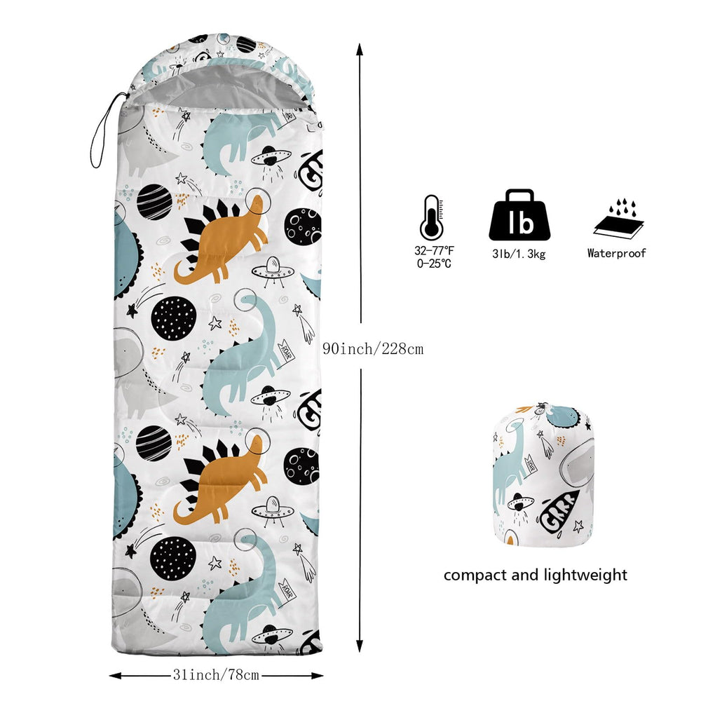 Smell Sunshine kids sleeping bag hood close-up highlighting adjustable warmth.