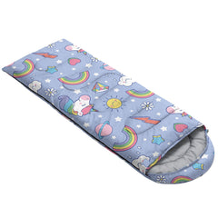 Smell Sunshine sleeping bag with hood and drawstring for warm, snug fit.