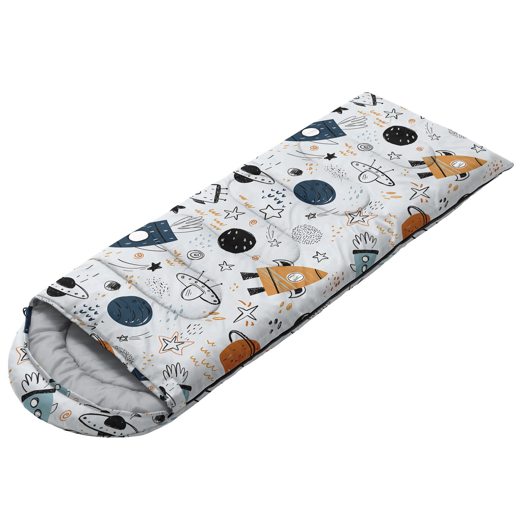 Smell Sunshine kids sleeping bag hood detail for warmth and snug fit