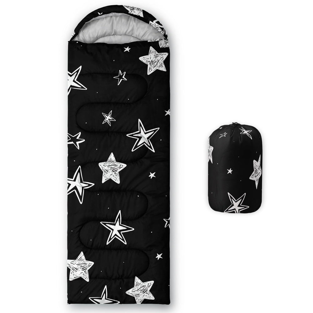 Smell Sunshine kids sleeping bag stars hood keeps kids warm on outdoor trips
