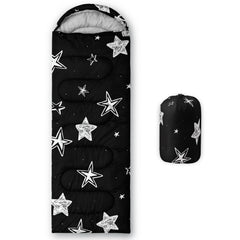Smell Sunshine kids sleeping bag stars hood keeps kids warm on outdoor trips