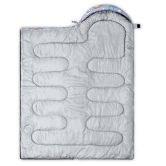 Smell Sunshine rainbow unicorn print detail adds fun during camping.