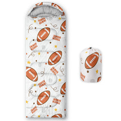Smell Sunshine Rugby02 kids sleeping bag front view for camping warmth and comfort.