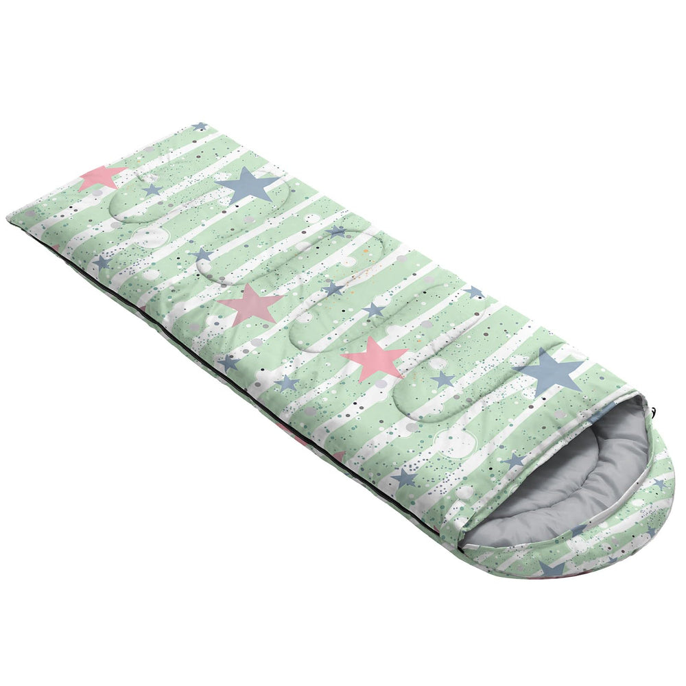 Smell Sunshine Stars Sleeping Bag packable design shows lightweight portability