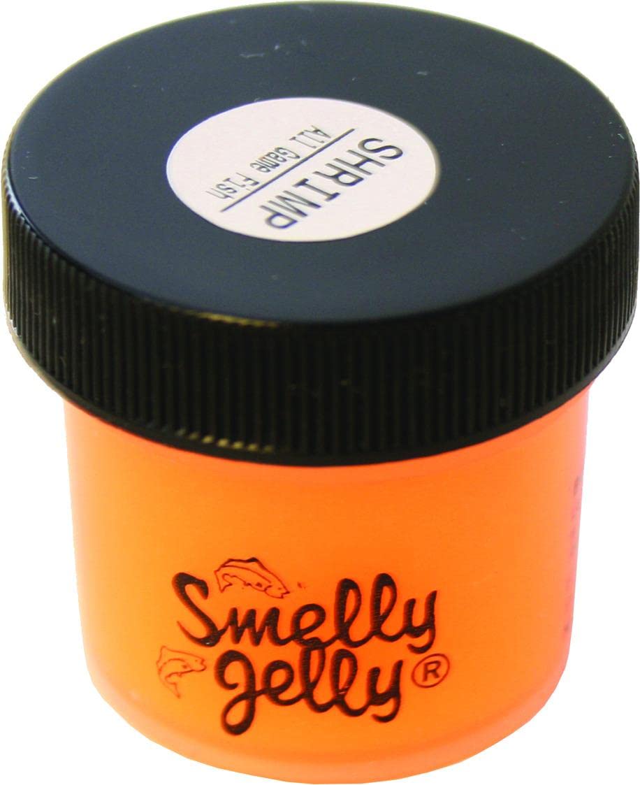 Smelly Jelly Shrimp 1 oz jar showing strong attractant scent for anglers