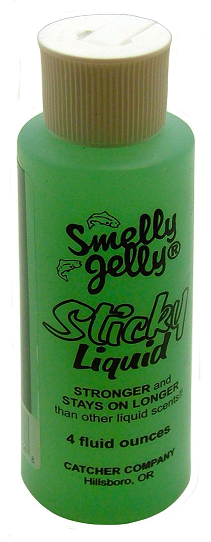 Smelly Jelly Sticky Liquid herring-anise applied to a lure for long-lasting scent