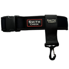 Smith Creek WadeSoft EVA belt front view cinching around waders without chafing