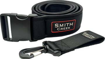 Smith Creek WadeSoft EVA buckle close-up showing rugged Duraflex hardware