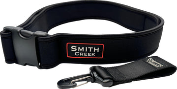 Smith Creek WadeSoft EVA gear clip in action for staff or bottle