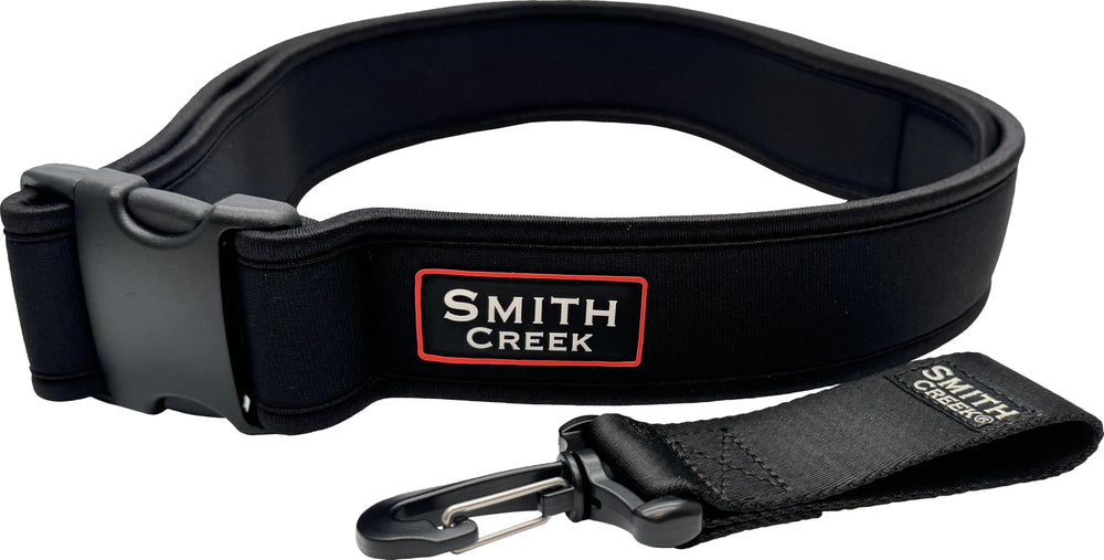 Smith Creek WadeSoft EVA gear clip in action for staff or bottle