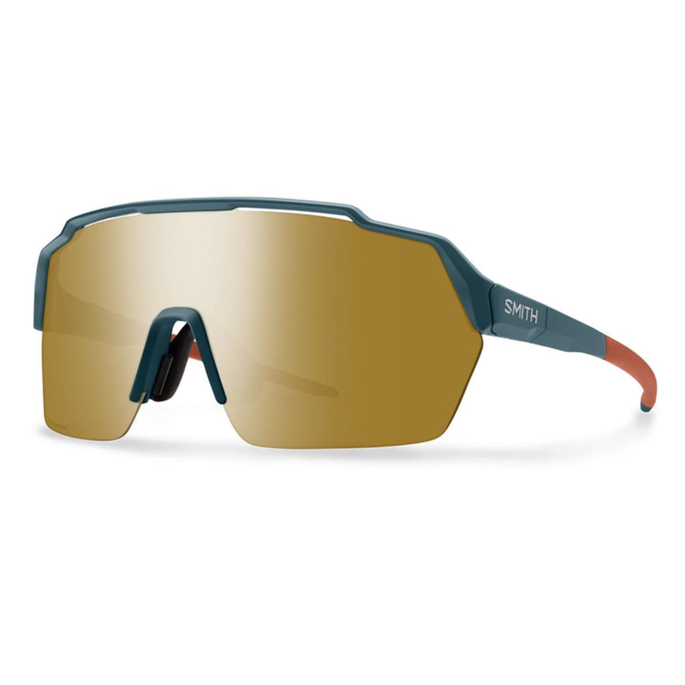Smith Shift Split Mag matte Pacific sunglasses with bronze mirror lenses for rugged trails and road rides