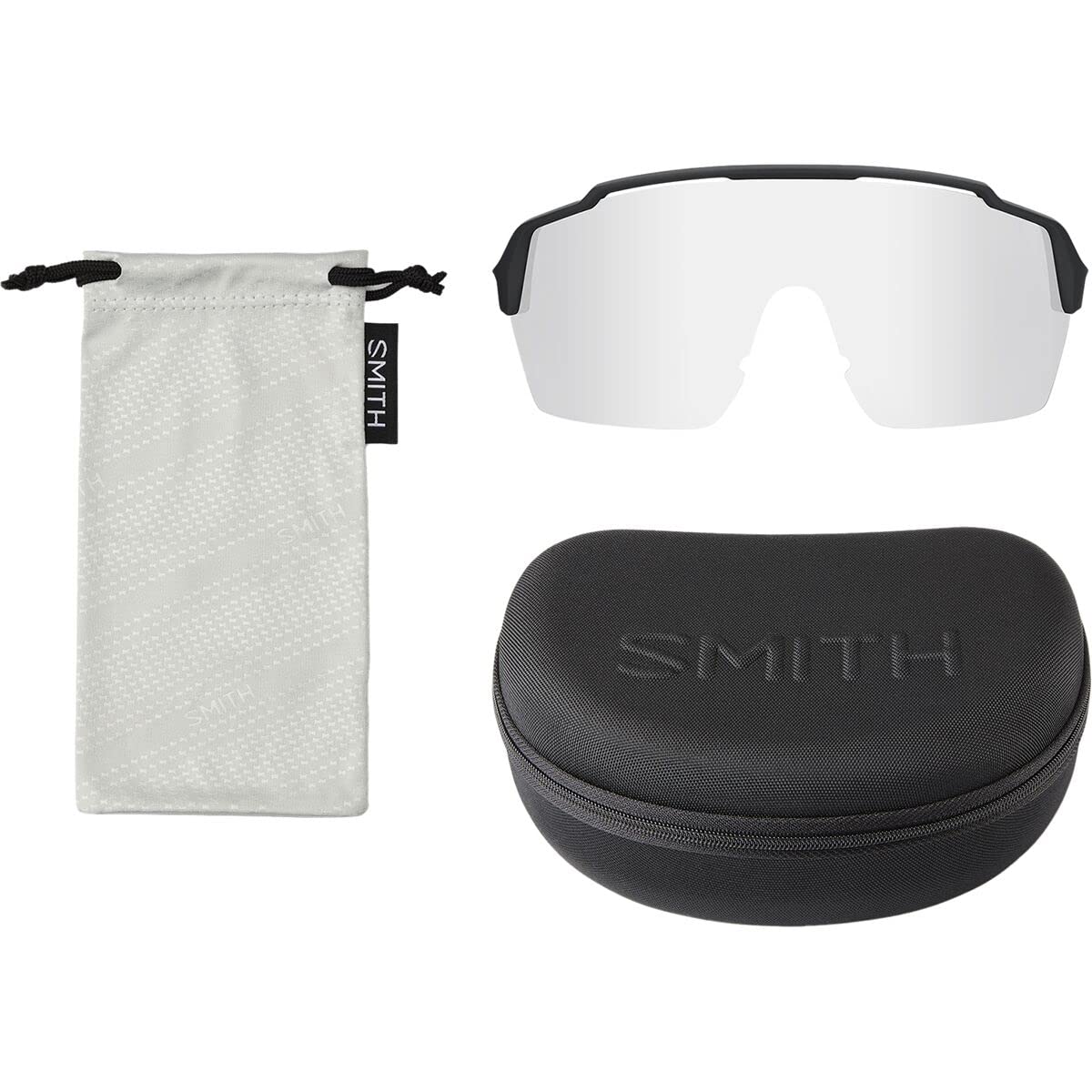 Smith Shift Split MAG sunglasses in a protective hard case for safe storage
