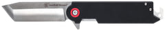 Blade and handle materials: 8Cr13MoV stainless steel blade with G-10 handles