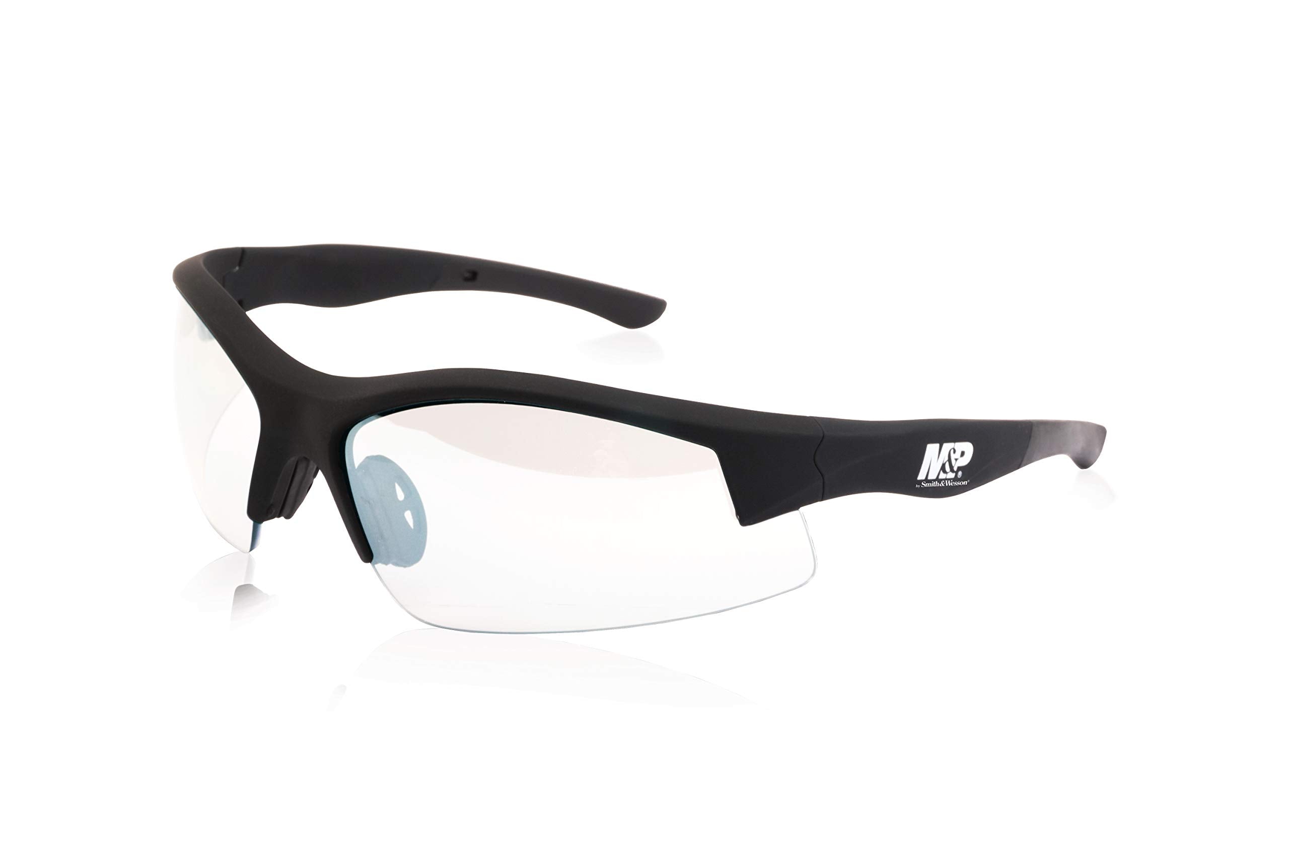 Smith & Wesson M&P Super Cobra glasses with no-slip rubber for a secure fit during activity.