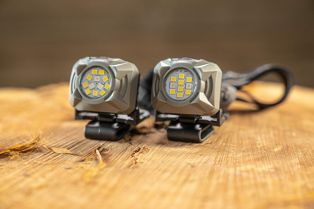 Smith & Wesson Night Guard dual beam headlamp with hat clip for hands-free use