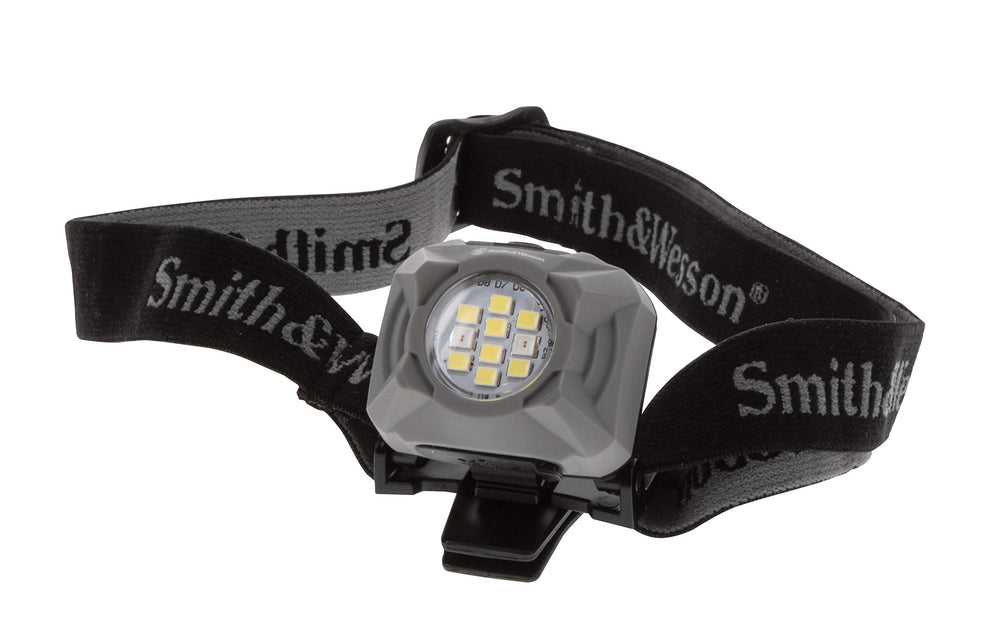 Smith & Wesson Night Guard quad beam headlamp with color LEDs for night signaling