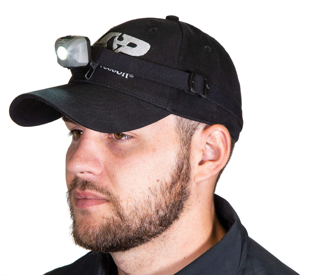 340 lumen brightness on Smith & Wesson Night Guard RXP headlamp with high and low modes