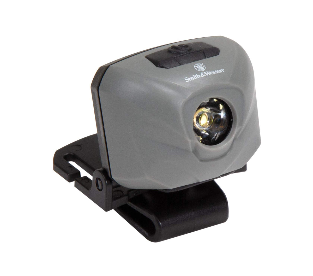 Smith & Wesson Night Guard RXP headlamp attached to hat for hands-free lighting