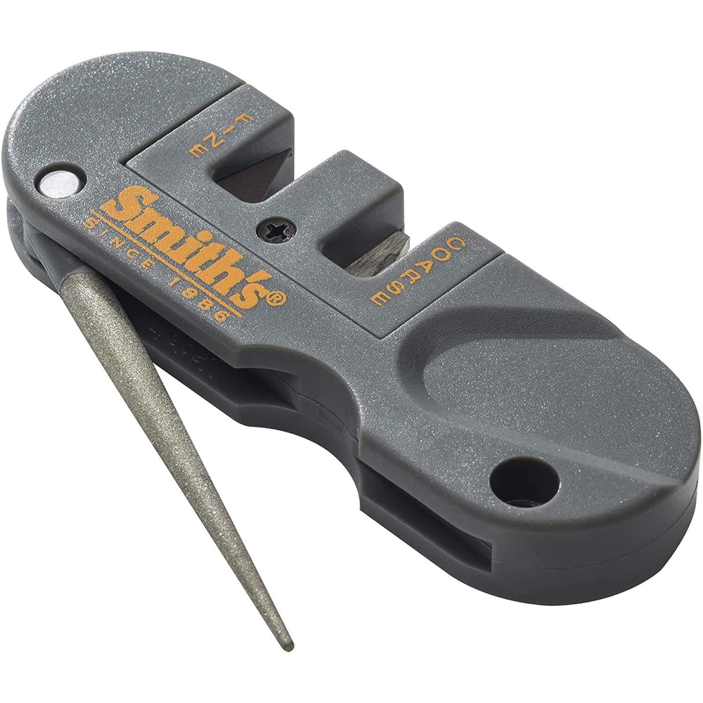 Smith's PP1 Pocket Pal Knife Sharpener with fold-out diamond-coated rod