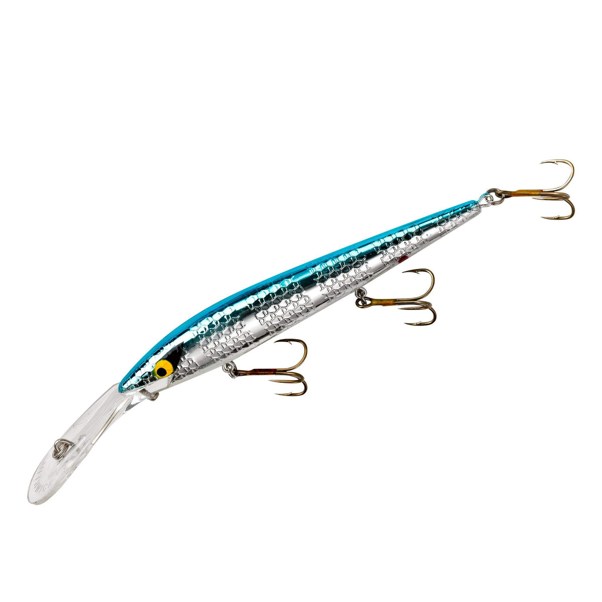 Smithwick Deep Suspending Rattlin' Rogue chrome blue back entices bass and walleyes.