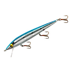 Smithwick Floating Rattlin' Rogue chrome/blue back front view, classic bass jerkbait