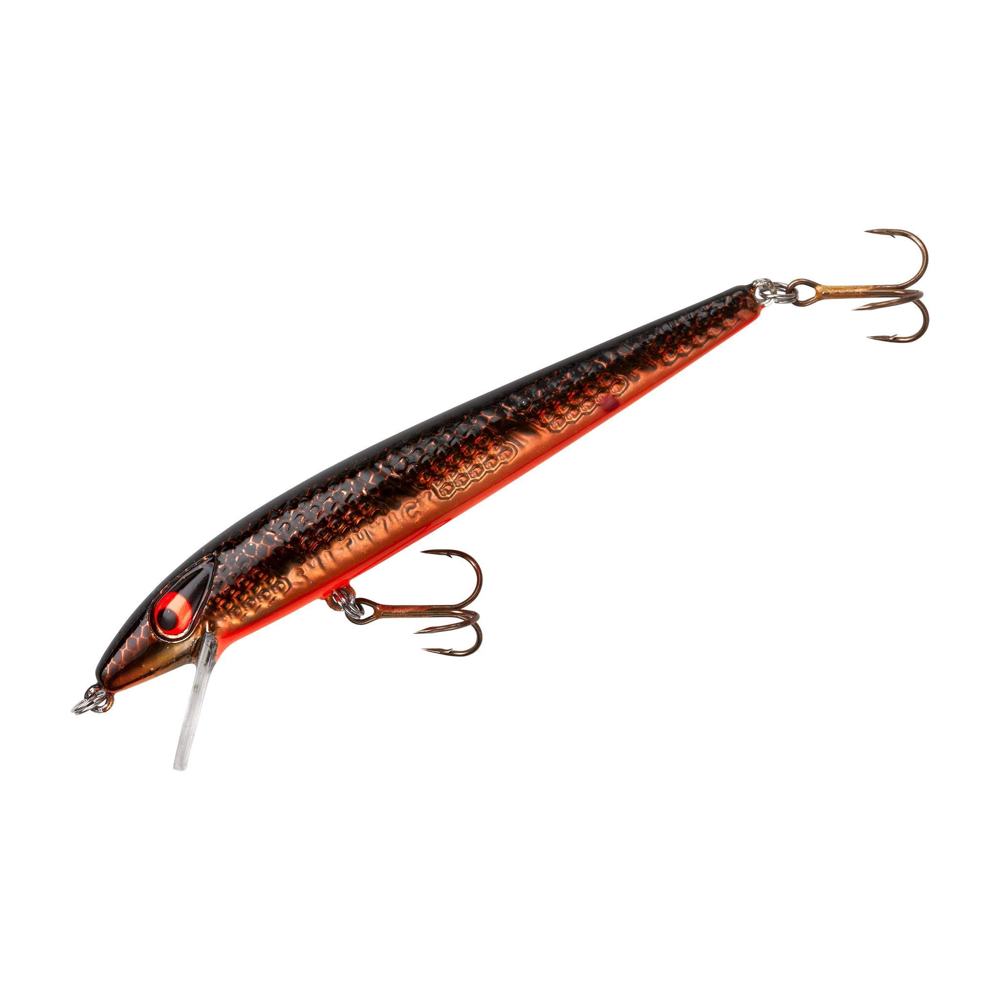 Smithwick Suspending Super Rogue gold jerkbait, mid-depth bass lure for freshwater fishing.